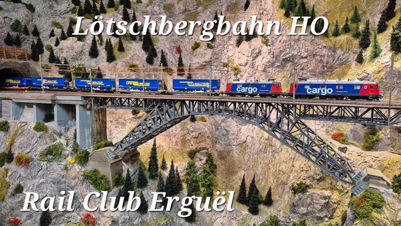 Lötschbergbahn HO, Wochenende der offenen Tür 2025 im Rail Club Erguël in Villeret