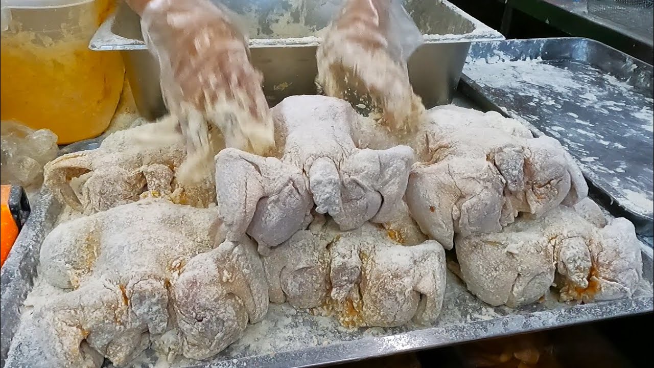 Filipino Street Food | The JUMBO Fried Chicken You HAVE to Try! | Pasig City