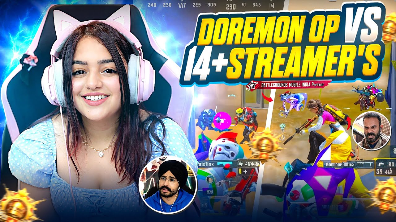14+ Streamer’s Wants Revenge🤯 Doremon Vs Streamer’s‼️ | Intense 1v4 Clutches Against Pro Streamer’s🔥