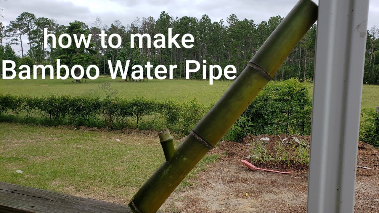 How to make cannabis bamboo pipe