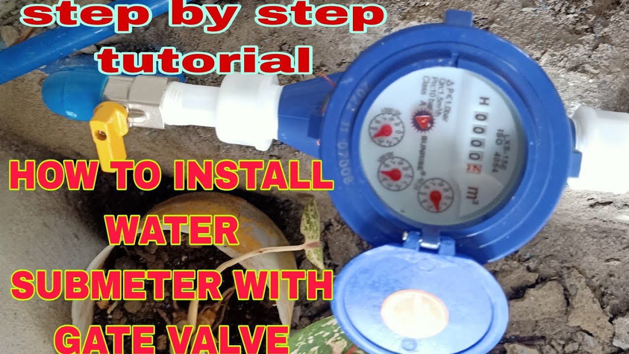 PAANO MAG KABIT NG WATER SUBMETER WITH GATE VALVE Junlars Vlog