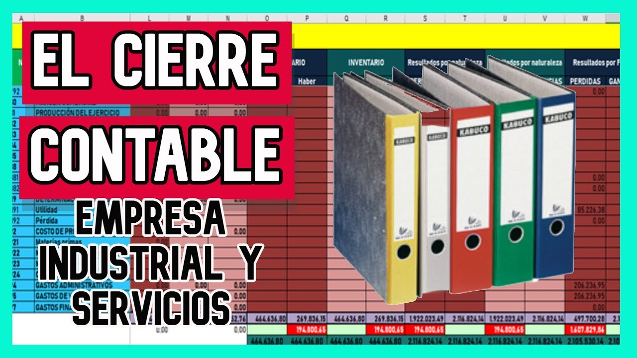Pasos para hacer el CIERRE CONTABLE en una empresa INDUSTRIAL y de SERVICIOS |CIERRE con el PCGE2019