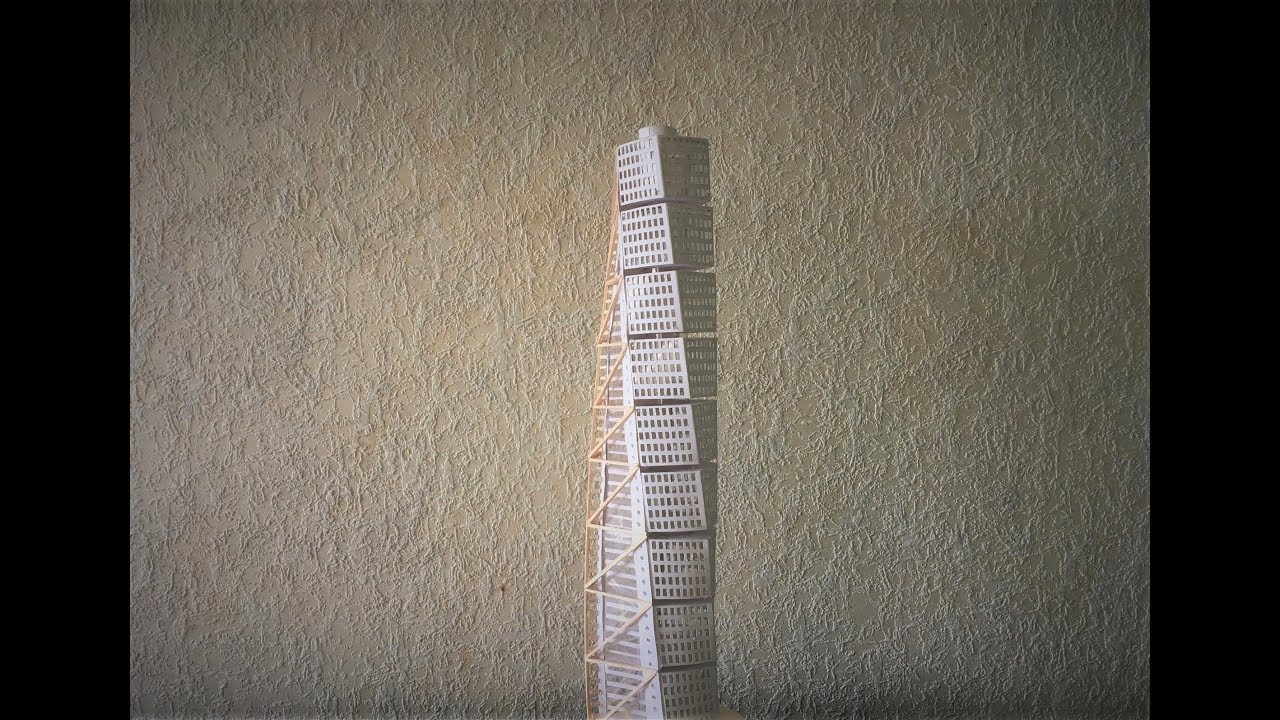 Turning Torso scale model (Full timelapse)
