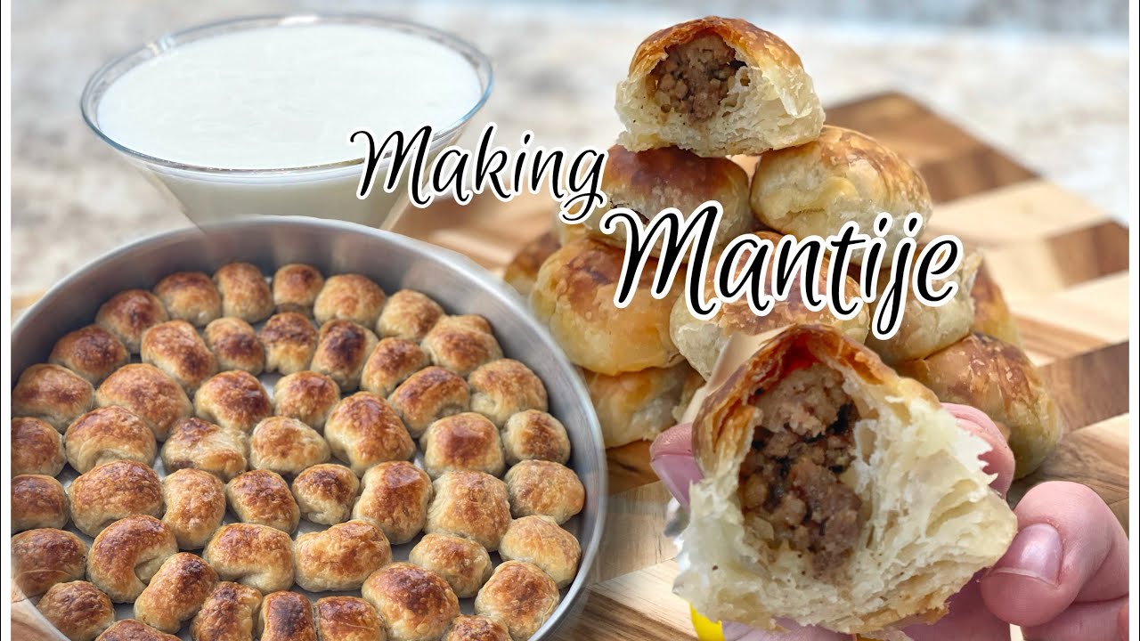 Manti Recipe (Making Mantije with Meat)