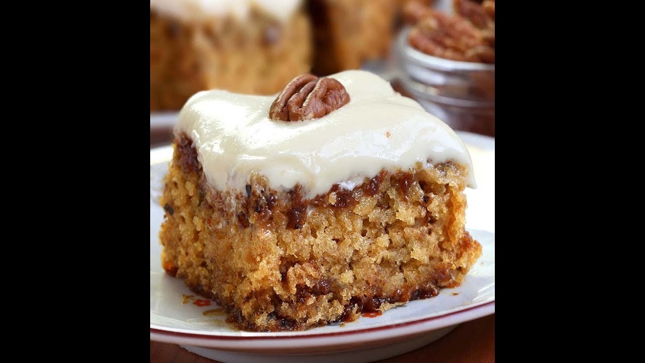 Pineapple Pecan Cake with Cream Cheese Frosting