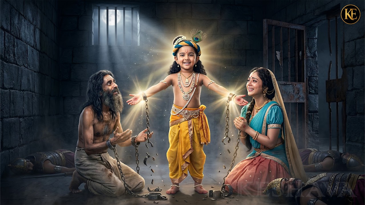 बाल #कान्हा ने कंस की कैद से यशोदा माया और नंद बाबा को कैसे बचाया || YMKN || Shree Krishan leela ||