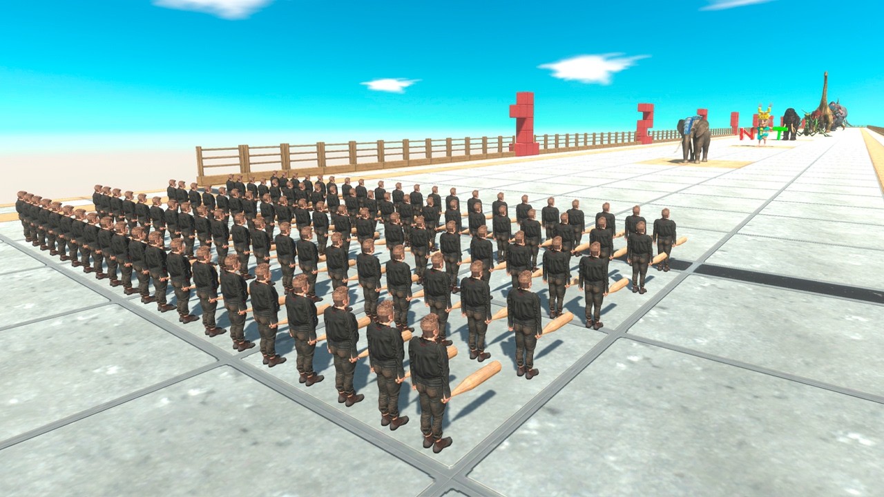 100 Human Army vs Bosses - Animal Revolt Battle Simulator