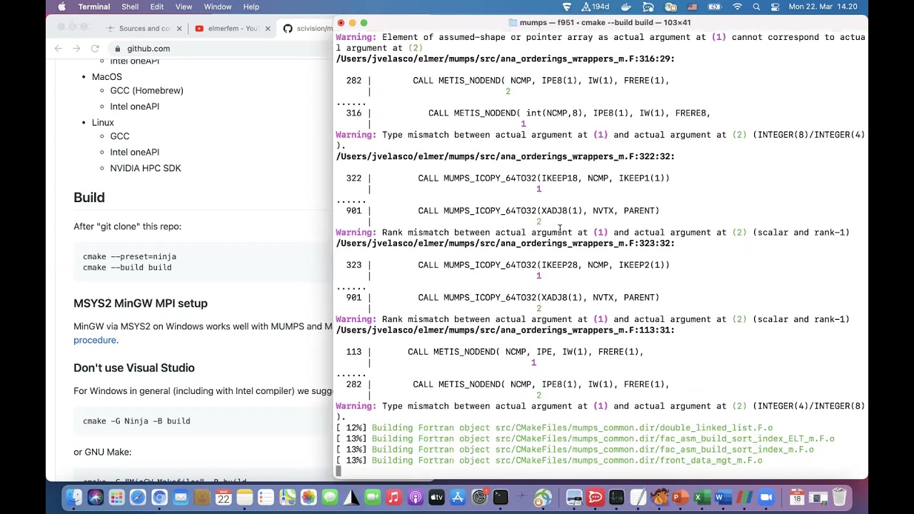 Compiling Elmer on MacOS with MPI and ElmerGUI