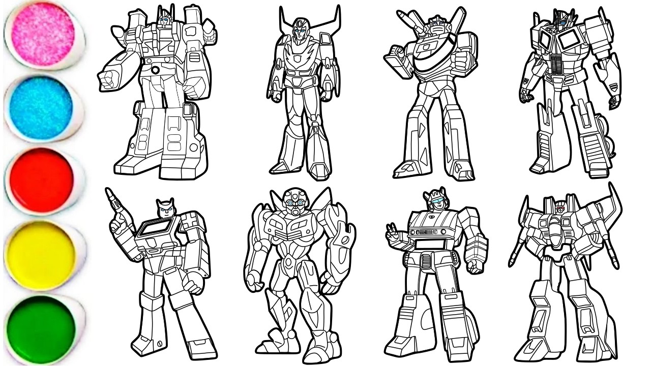Draw Transformers Characters in Minutes - Ultra Magnus, Hot Rod, Wheeljack, Optimus Prime & Others
