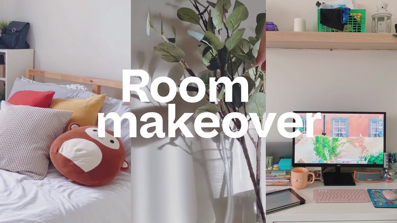 aesthetic room makeover 🌙 🌿 minimal + comfy