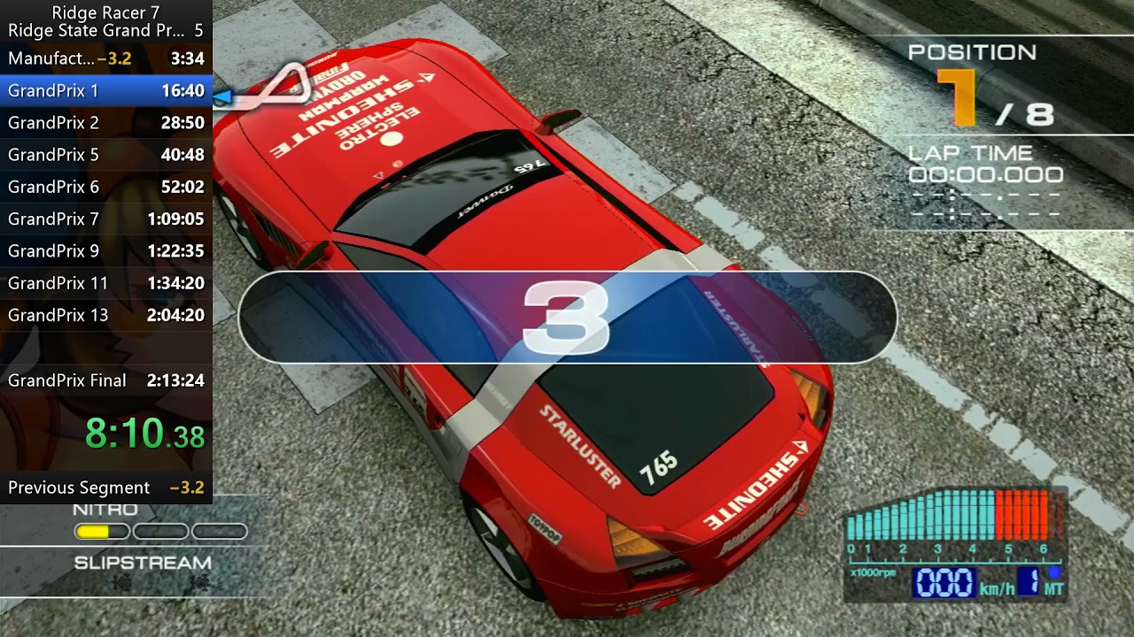 Ridge Racer 7 any% Speedrun 2'12'39 WR