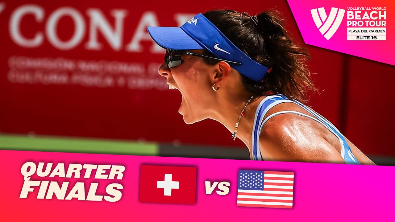 Hüberli/Kernen vs. Shaw/Cheng - Quarter Final Highlights | Playa del Carmen 2025 #BeachProTour