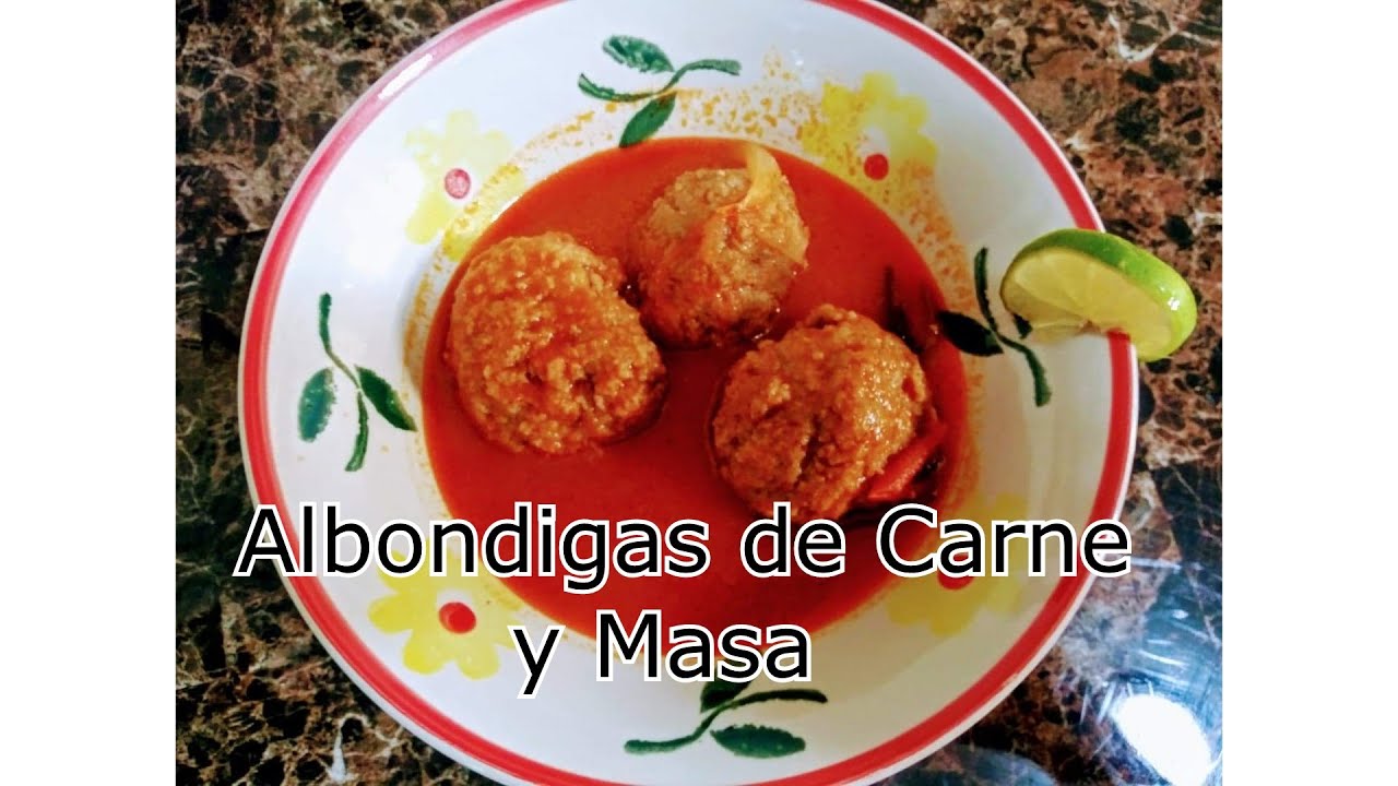 albóndigas de carne y masa deliciosas