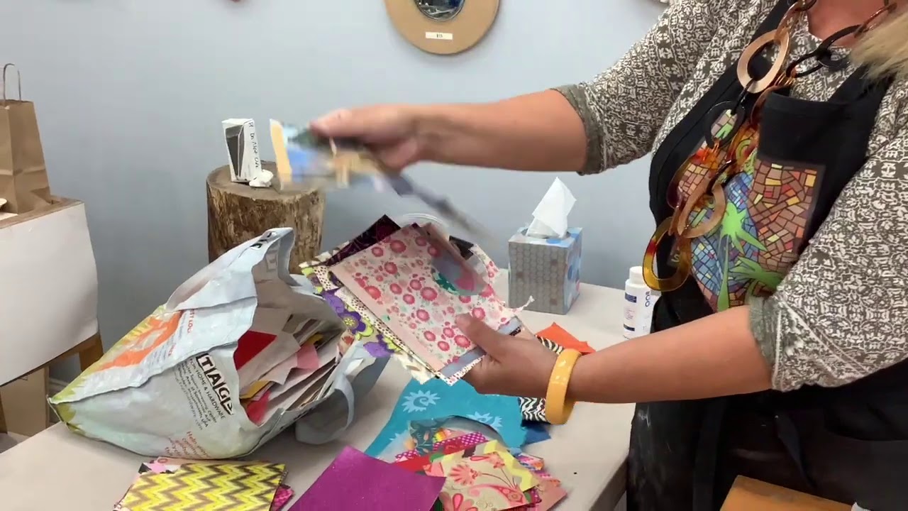 Mosaic Collage Using Tempered Glass - Part 1