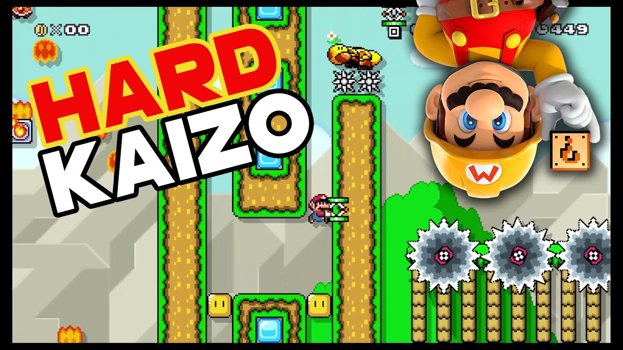 Super Mario Maker - Tricky Typfoon: Kaizo Kountry - HARD Level