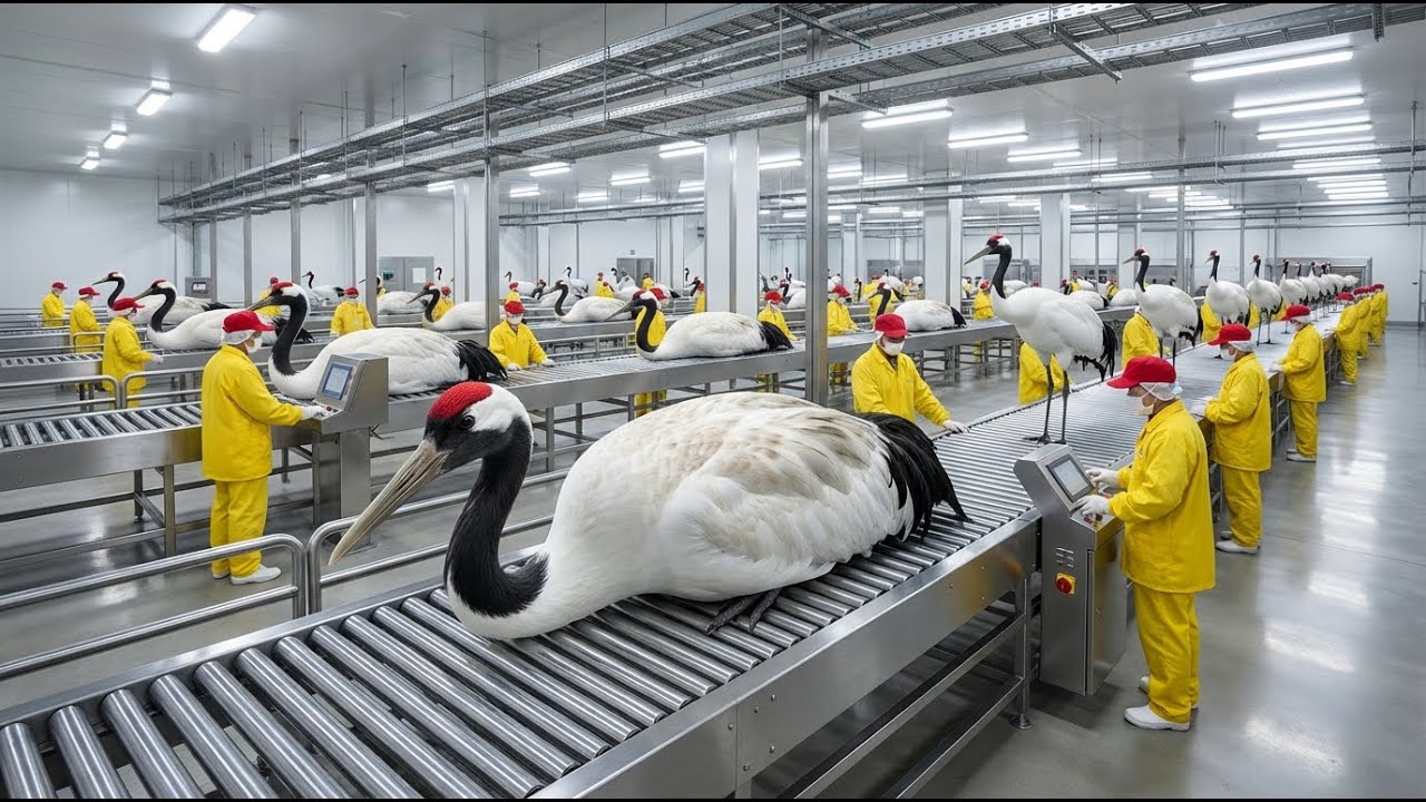 Inside the Crane Factory: From Living Birds to Rehab Robots (Full Process)