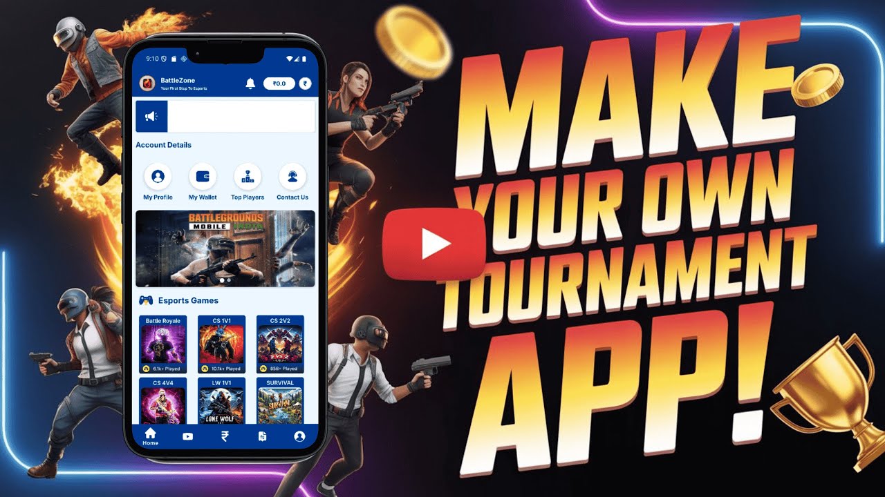 FreeFire Tournament App Making by Simple Method | Source Code Download