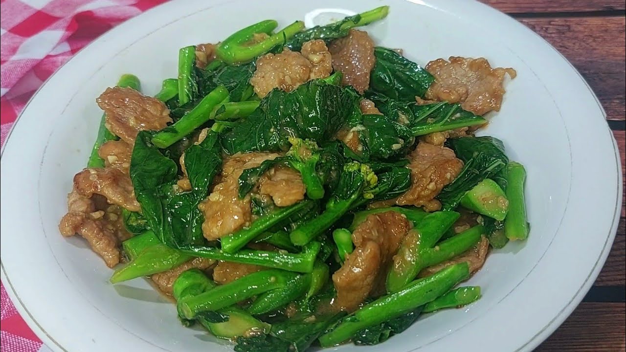 Kailan Cah Sapi Chinese Food ~ Menu Resto Yang Sering Dipesan | Gai Lan With Beef Stir Fry