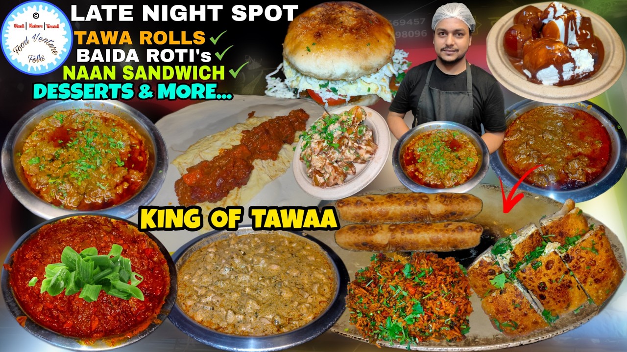 Ultimate Ramzan Street Food | King Of Tawa | Baida Roti | Tawa Rolls | Naan Sandwich @Tawaa Mystery