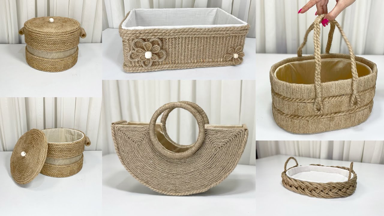 5 INCREDIBLY BEAUTIFUL JUTE IDEAS! BEST HOME DECOR IDEA EVER! 😍DIY