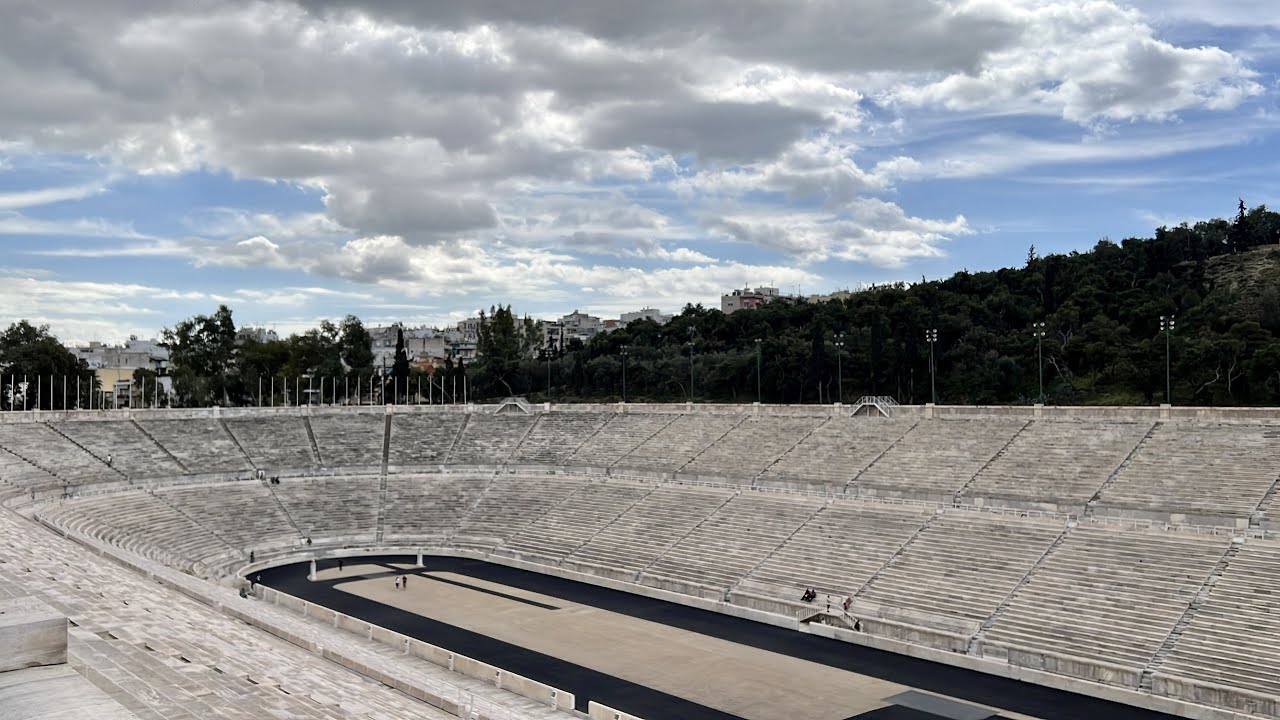 Walk in Athens - one hour walk around Kallimarmaro stadium - Mets and Pagrati city quarters