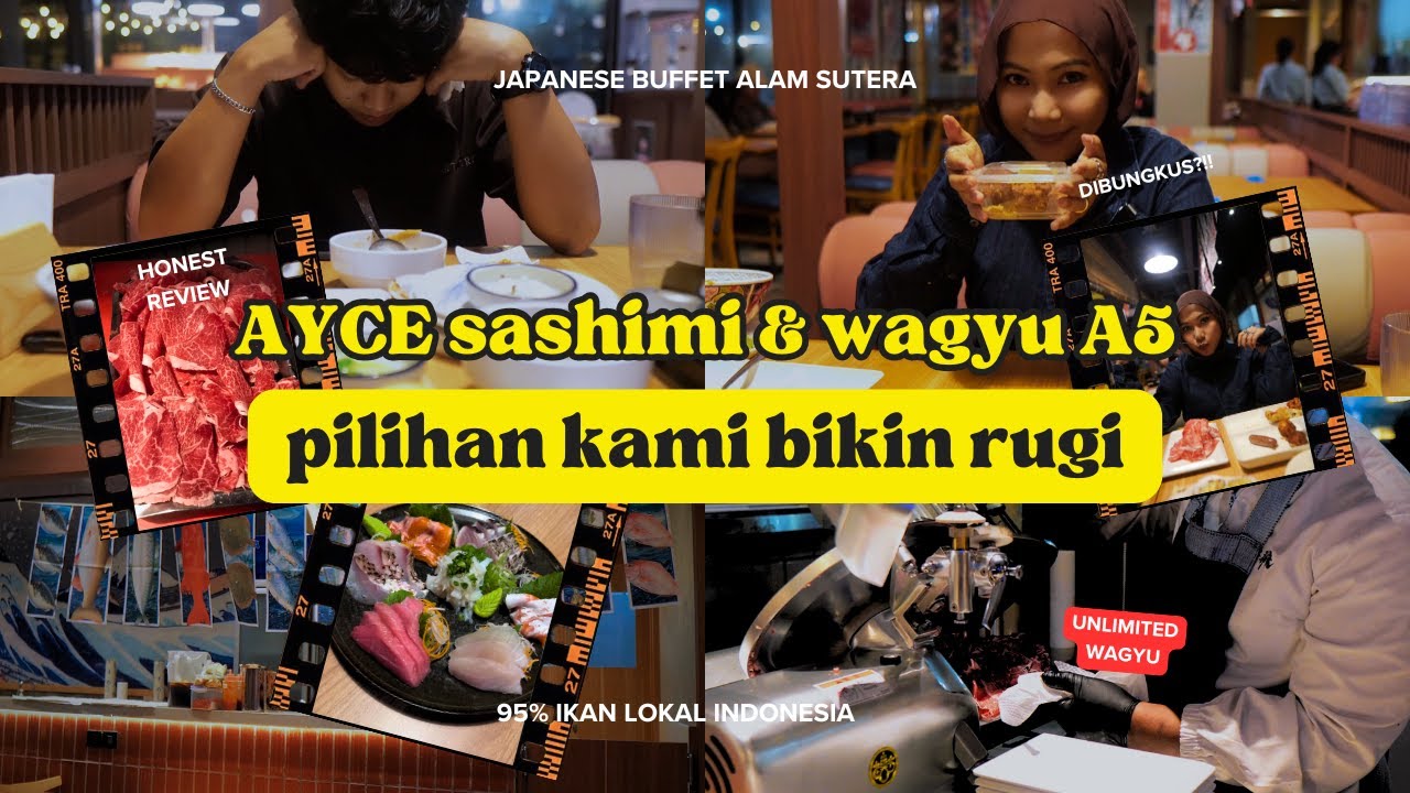 AYCE WAGYU A5 & SASHIMI HONEST REVIEW - KAI JIN SUI SAN ALAM SUTERA | Tangerang Vlog | dianafajar