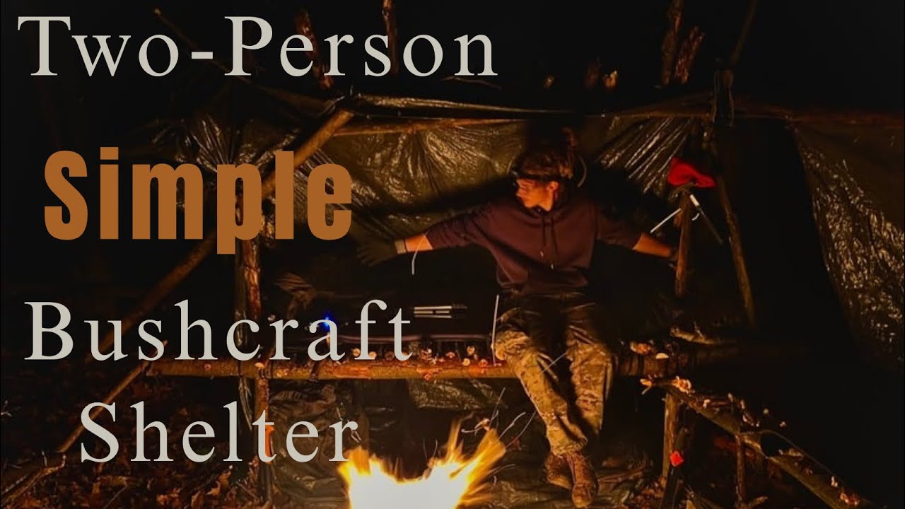 Bushcraft: This Simple Shelter Kept Us Warm in a Foggy Winter Forest