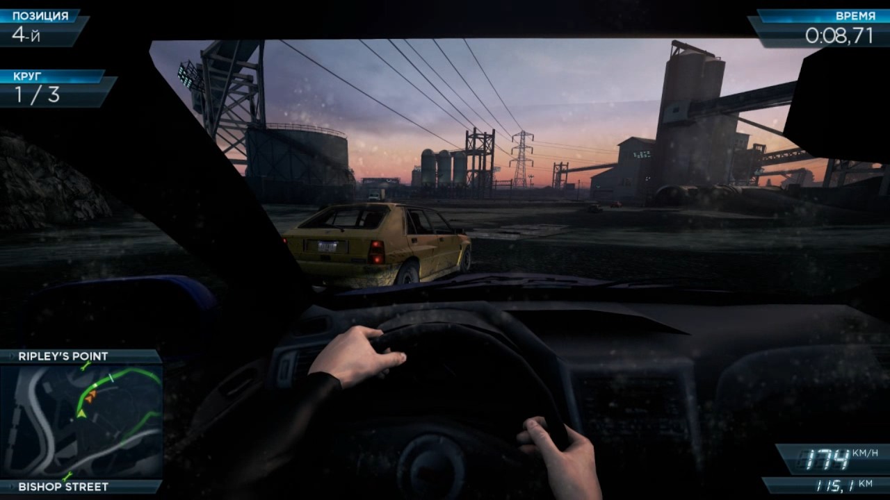 NFS MW 2012 Cockpit view Race24