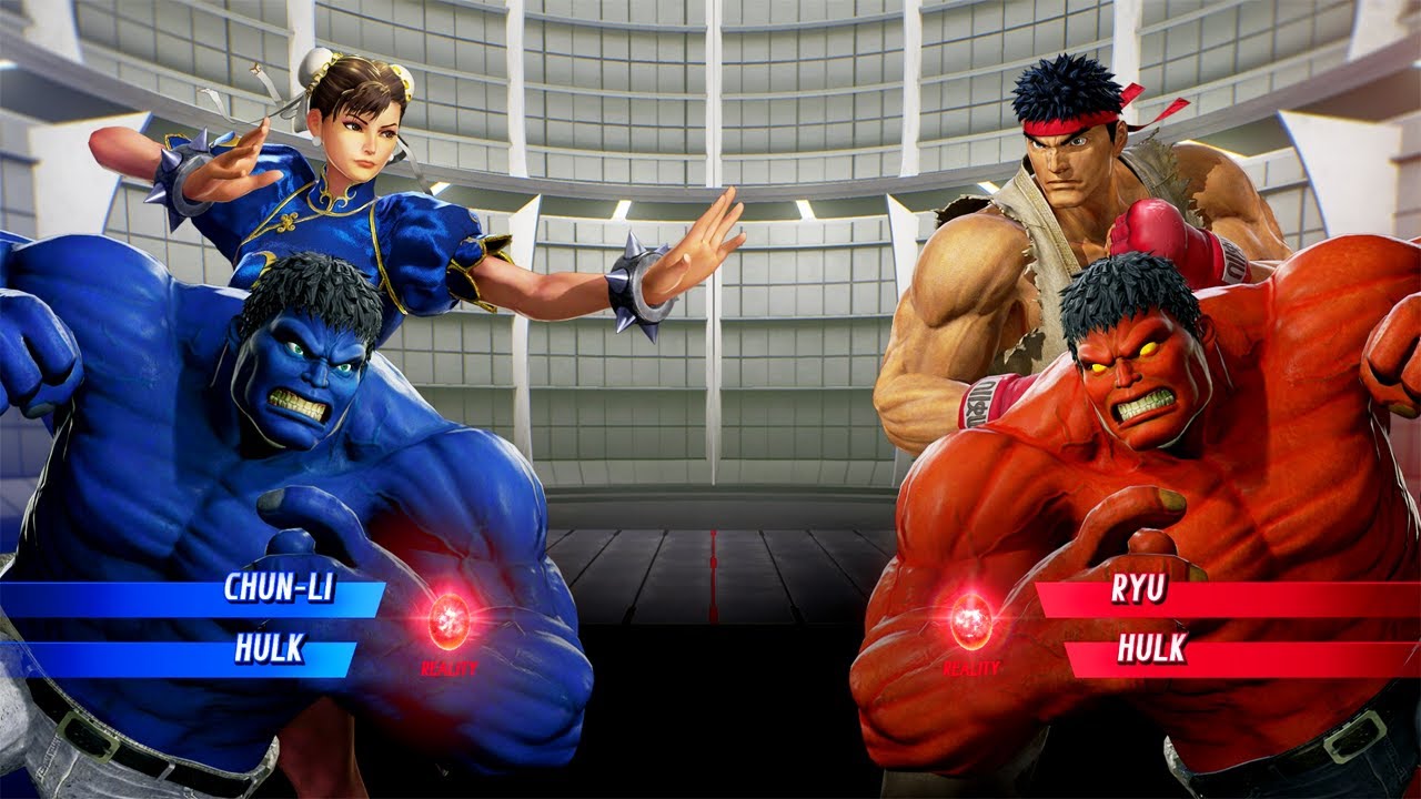 Ryu & Hulk VS Chun-Li & Hulk (Very Hard) - Marvel vs Capcom | 4K UHD Gameplay