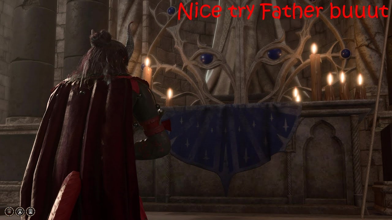Baldur's Gate 3 - Bhaal tries to block Durge's prayer, but gets outplayed [ResistUrge-Tiefling-Bard]
