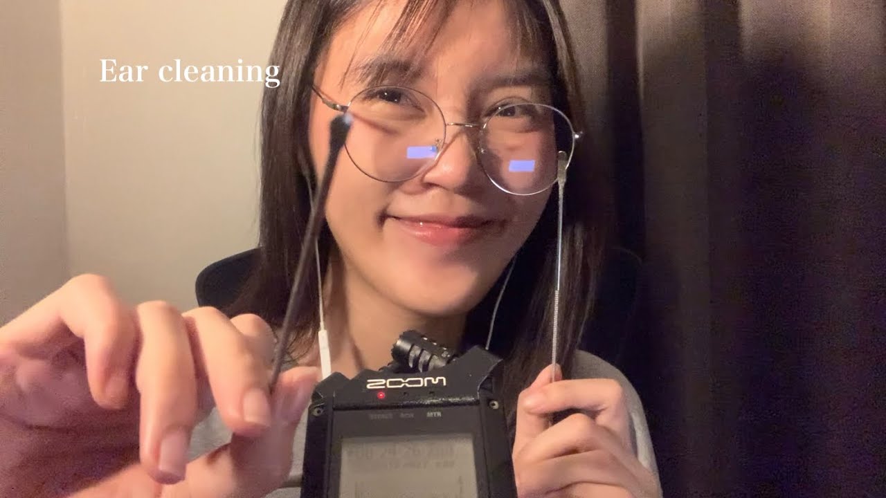 ASMR Ear Cleaning in 30 minutes !! No Talking (repeat w/ black screen)