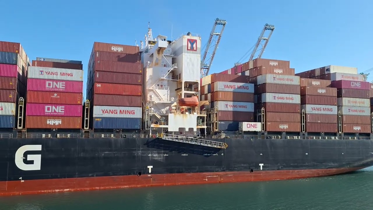 YANG MING MARINE CARGO TRANSPORT CHANNELING IN LOS ANGELES  I Kapo Cris Tv