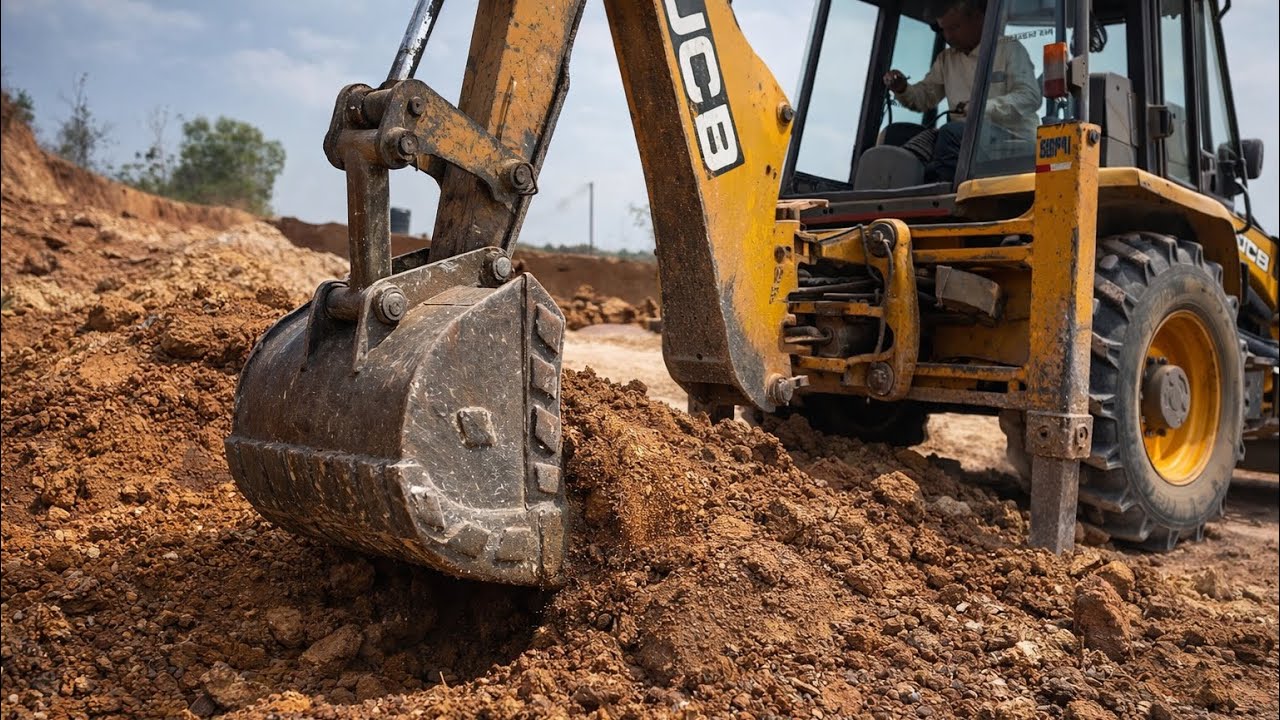 Massive Earthmoving with JCB Backhoe – Powerful Machine👌💥| 