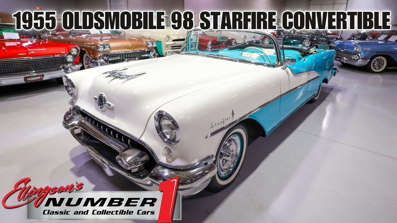 1955 Oldsmobile 98 Starfire Convertible at Ellingson Motorcars in Rogers, MN