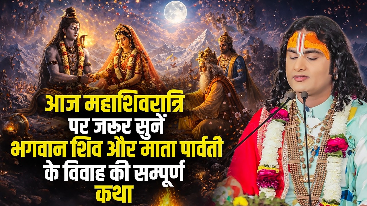 आज महाशिवरात्रि पर जरूर सुनें भगवान शिव और माता पार्वती के विवाह की सम्पूर्ण कथा | अनिरुद्धाचार्य जी