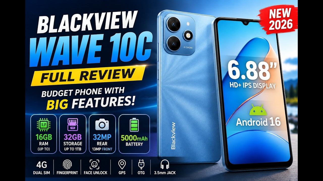 Blackview Wave 10C Smartphone Review | Best Budget Android 16 Phone?