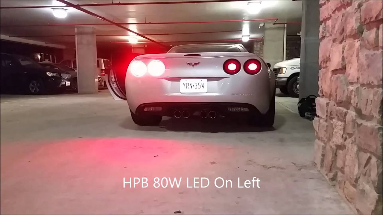C6 Corvette 80W LED OEM Tail Light Upgrade from HPB