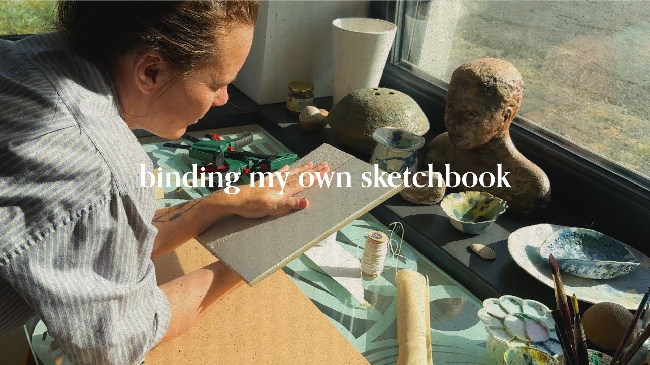 Hand-Binding My First Sketchbook | Artist Diaries