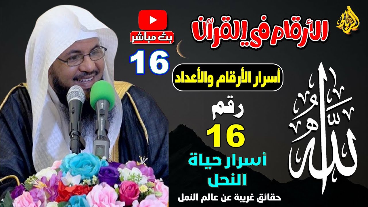 16 - الارقام في القران | اسرار عالم النمل والفرق بينه وبين عالم النحل | الدكتور محمد بن علي الشنقيطي