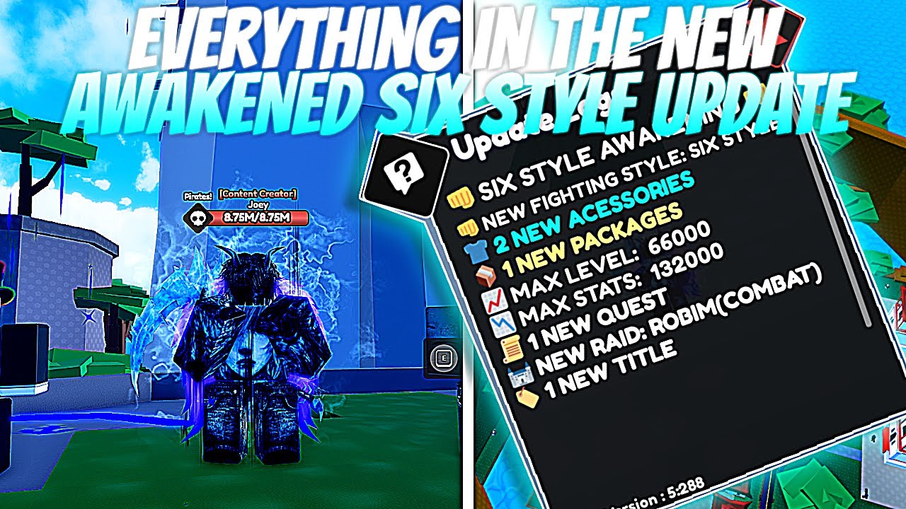 EVERYTHING IN THE NEW AWAKENED SIX STYLE UPDATE( One Fruit Simulator)