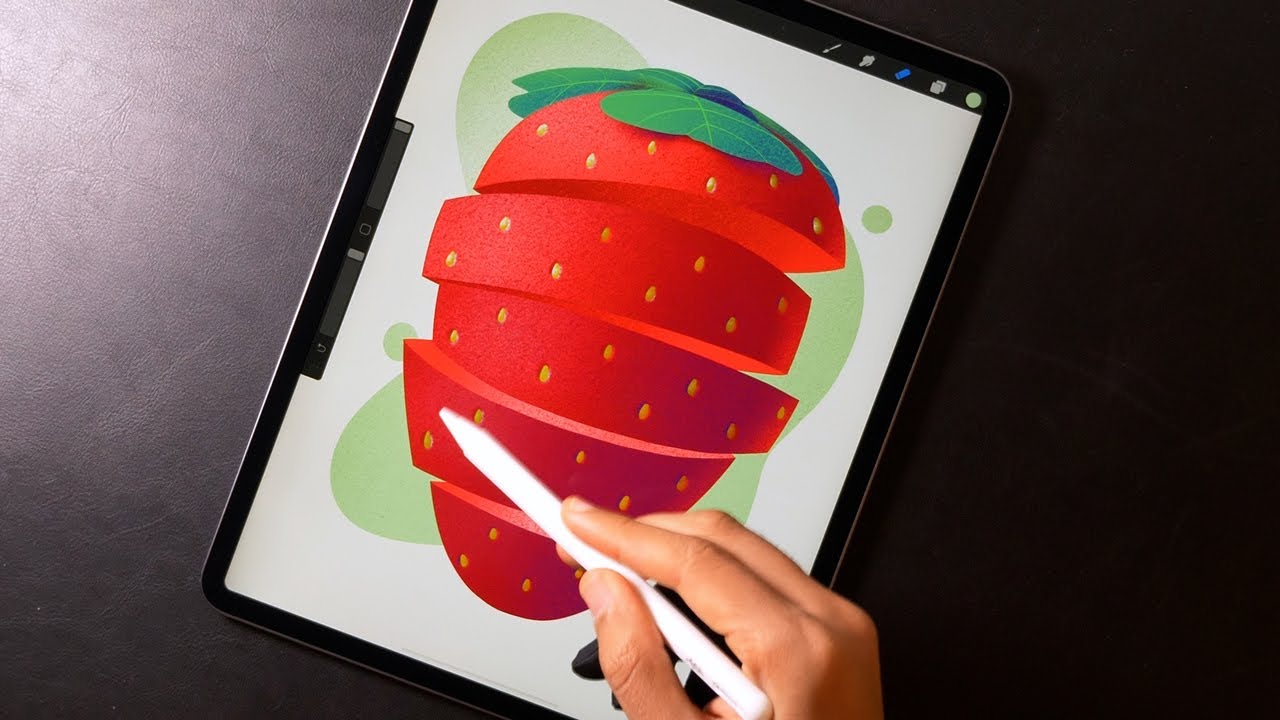Strawberry Slices | Digital Art 🍓