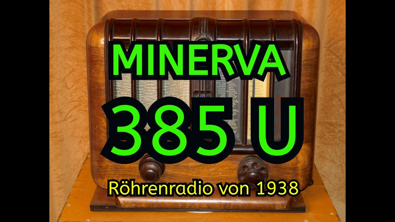 Minerva 385 Röhrenradio von 1938 - for sale