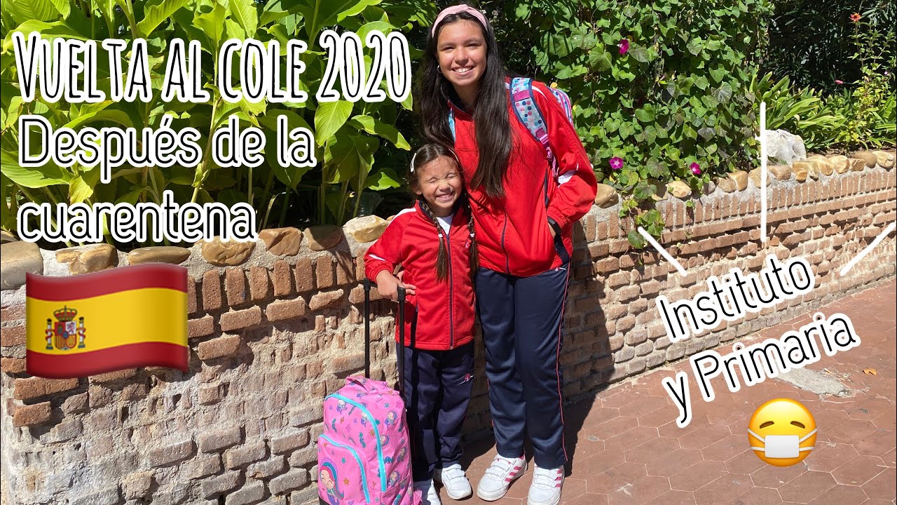 PRIMER DÍA del cole 2020 de Alma y Vicky | Lloré al dejar a Vicky en INSTITUTO | de nuevo al colegio