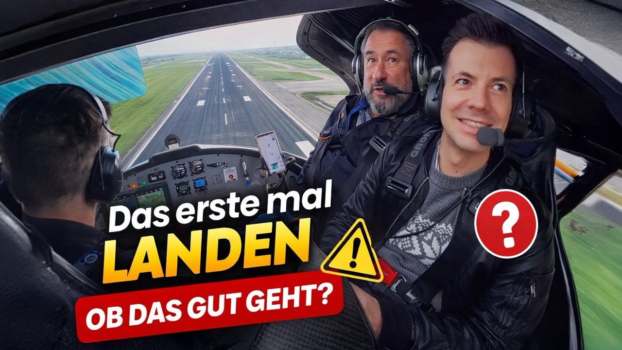Martins 3. Flugstunde auf dem Weg zur Sportpilotenlizenz: ersten Platzrunden in Reinsdorf EDOD