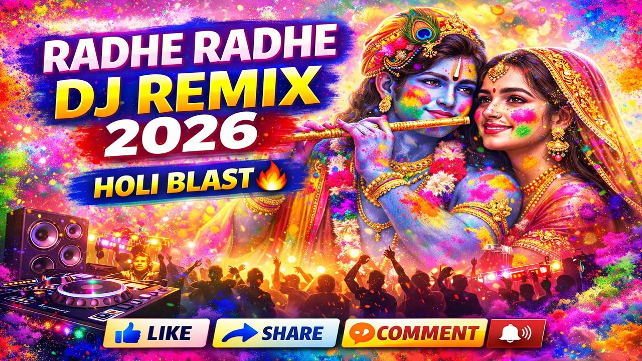 Radhe Radhe DJ Remix 🔥 Holi Special DJ Song 2026