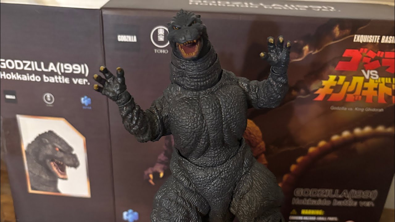 Hiya Toys Godzilla 1991 Hokkaido battle version figure review