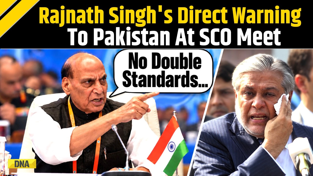 Ind-Pak News: Rajnath Singh's Brutal Warning As Pak FM Ishaq Dar Sits Across At SCO Meet