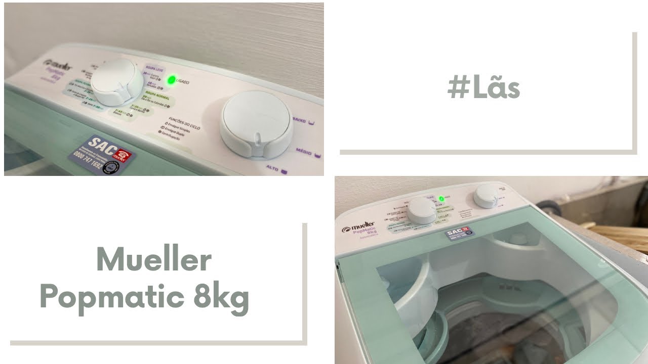 Lavadora Mueller Popmatic 8kg #Lãs (Sanando Dúvidas)