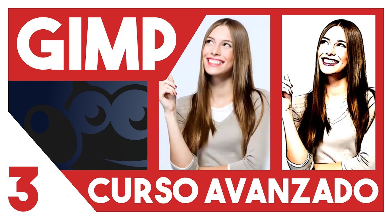 GIMP 2.10 Curso AVANZADO  ▶▶  3. Pasar foto a dibujo