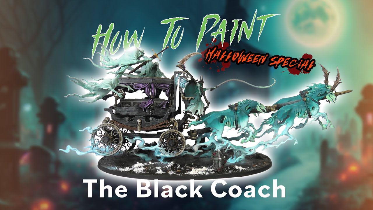 How To Paint The Black Coach (Haunted Mansion Inspired!)